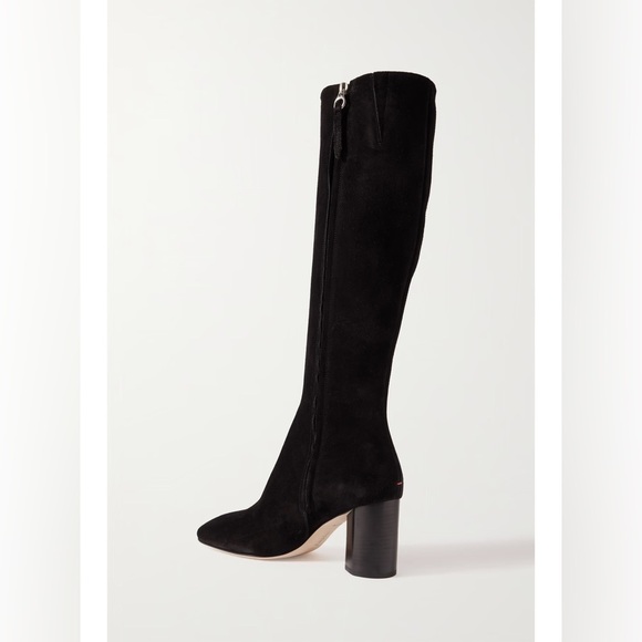 Aeyde Suede Black Knee-High Boots Size 36 - Picture 5 of 5